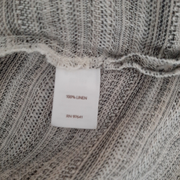 Pure Jill Linen Lagenlook Top Gray Size Large - Picture 12 of 13